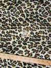 Cream Velboa Puma Animal Short Pile Fabric / Sold By The Yard||color:Cream Puma