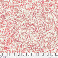 Peony Red Flourish And Bloom 44"/45" Cotton Fabric Per Yard