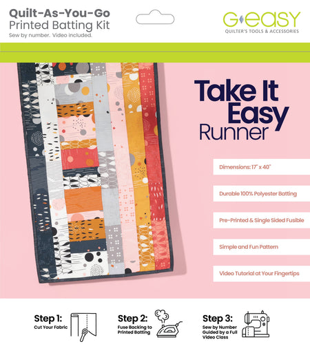 Kit de guata para «Quilt-As-You-Go» - Runner «Take It Easy»