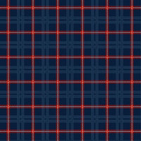 Blue Primo Plaids: Americana Navy Cotton Flannel 44"/45" Fabric Per Yard