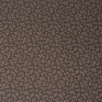 Roc-lon 100% Cotton, 108" Wide, Quilt Backing, Packed Floral Chocolate, Cut By Yard