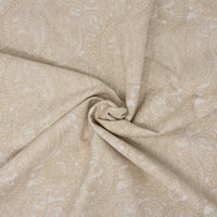 Roc-lon 100% Cotton, 108" Wide, Quilt Backing, Paisley Beige Pattern, Cut by Yard