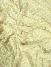 Banana Minky Rose/Rosette Floral Baby Soft Fabric / Sold By The Yard
