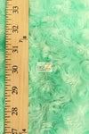 Chocolate Minky Rose/Rosette Floral Baby Soft Fabric / Sold By The Yard