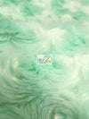 Red Fusion Minky Rose/Rosette Floral Baby Soft Fabric / Sold By The Yard
