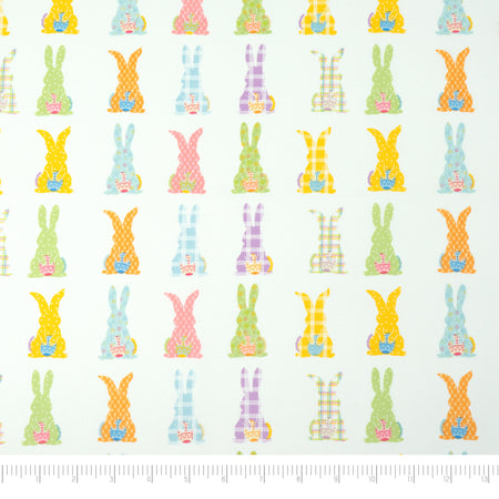 SINGER®  Fabric,  100% Cotton, 44 Inch Wide, Colorful Bunny, Cut by the Yard