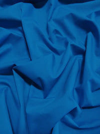 Tejido liso de poliéster y algodón, ancho 147 cm/152 cm / Azul real / Se vende por metros