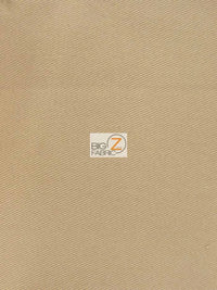 Solid 100% Cotton Twill Fabric / Khaki / Sold By The Yard