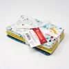 SINGER®  Fabric, 100% Cotton, 18 x 21 Inches, 5 Piece Fat Quarter Bundle, Santa's Village