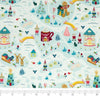 SINGER®  Fabric, 100% Cotton, 18 x 21 Inches, 5 Piece Fat Quarter Bundle, Santa's Village