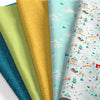 SINGER®  Fabric, 100% Cotton, 18 x 21 Inches, 5 Piece Fat Quarter Bundle, Santa's Village