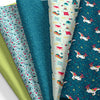 SINGER®  Fabric, 100% Cotton, 18 x 21 Inches, 5 Piece Fat Quarter Bundle, Unic Wishes