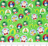 SINGER®  Fabric, 100% Cotton, 18 x 21 Inches, 5 Piece Fat Quarter Bundle, Snowglobe