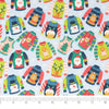 SINGER®  Fabric, 100% Cotton, 18 x 21 Inches, 5 Piece Fat Quarter Bundle, Snowglobe