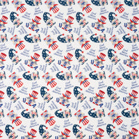 SINGER® Fabric, 100% Cotton, USA Gnomes, Cut by the Yard