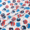 Singer Fabric, 100% Cotton, Patriotic Football Helmets, Cut by the Yard