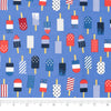Singer Fabric, 100% Cotton, Patriotic Popsicles Allover, Cut by the Yard
