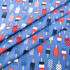 Singer Fabric, 100% Cotton, Patriotic Popsicles Allover, Cut by the Yard