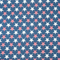 SINGER® Fabric, 100% Cotton, Stripes In Stars On Dots, Cut by the Yard