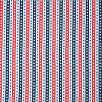 SINGER® Fabric, 100% Cotton, Red White And Blue Stars In Line, Cut by the Yard