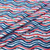 Singer Fabric, 100% Cotton, Americana Wavey Lines, Cut by the Yard