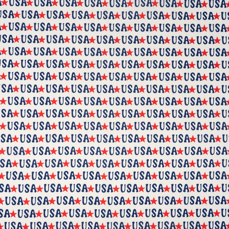 SINGER® Fabric, 100% Cotton, Starred USA, Cut by the Yard