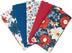SINGER®  Fabric, 100% Cotton, 18 x 21 Inches, 5 Piece Fat Quarter Bundle, Patriotic Flowers