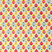 SINGER® Fabric, 100% Cotton, Colorful Ladybugs, Cut by the Yard