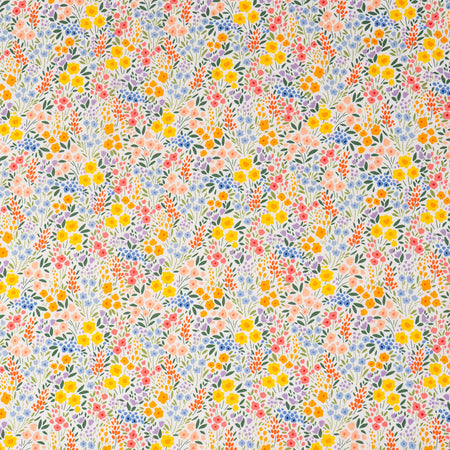 Tissu SINGER®, 100 % coton, motif floral « Spring Gnome », vendu au mètre