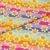 Singer Fabric, 100% Cotton, Modern Daisy Stripes, Cut by the Yard
