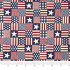 Singer Fabric, 100% Cotton, Patch Stars Stripes, Cut by the Yard