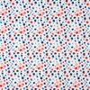 Singer Fabric, 100% Cotton, Red Wht Blue Watercolor Dots, Cut by the Yard