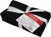 SINGER®  Fabric, 100% Cotton, 18 x 21 Inches, 5 Piece Fat Quarter Bundle, Black Solid