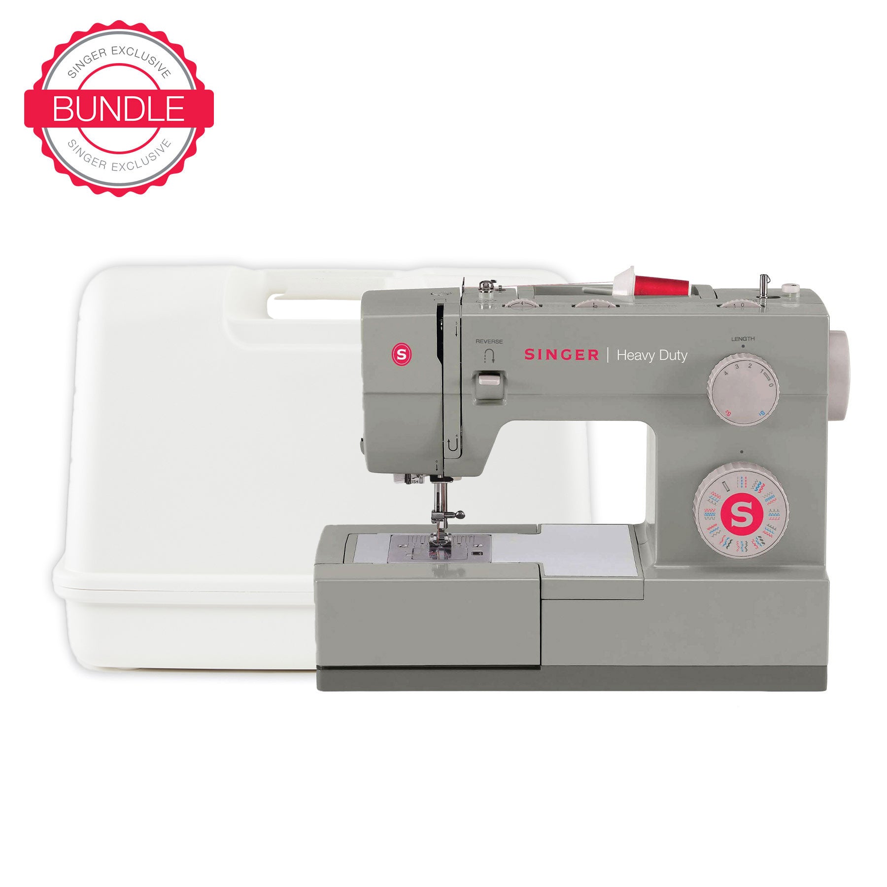 SINGER® Heavy Duty 4452 Sewing Machine Hard Case Bundle