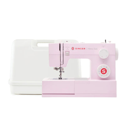 SINGER® Heavy Duty 4452 Rosewater Pink Sewing Machine & Hard Case Bundle
