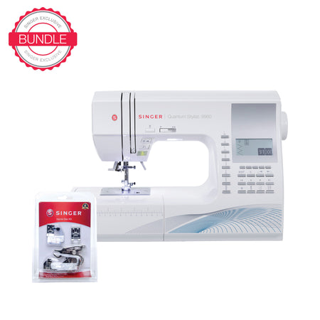 SINGER® Sew Spacious Quantum Stylist™ 9960 Sewing Machine & Presser Foot Kit Bundle