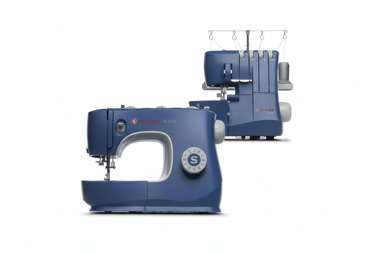 18+ Sewing Machine Serger SINGER® Navy Blue Sewing Machine & Serger Bundle | SINGER®