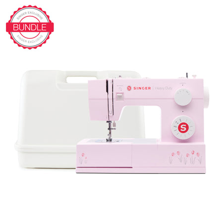 Ensemble machine à coudre SINGER® Heavy Duty 4411 Tulip et étui rigide