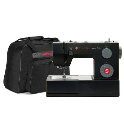 SINGER® Heavy Duty 4432 Black Sewing Machine & Universal Canvas Tote Bundle