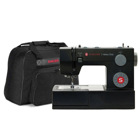 SINGER® Heavy Duty 4432 Black Sewing Machine & Universal Canvas Tote Bundle