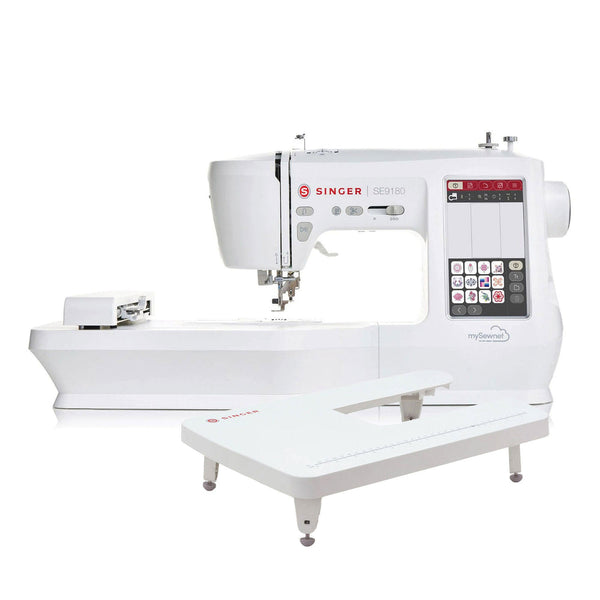 SINGER® SE9180 Sewing & Embroidery Machine & Extension Table Bundle