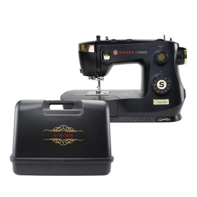 SINGER® HD500 Classic Black - Machine à coudre et mallette de transport rigide