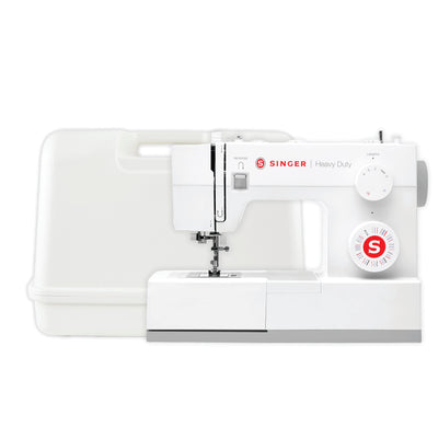 SINGER® Heavy Duty 4452 White Sewing Machine & Hard Case Bundle
