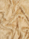 Light Brown Solid Gorilla Animal Long Pile Faux Fur Fabric / Sold By The Yard