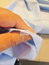 Poly Cotton Fabric Solid Heavyweight Uniform / Silver / Sold By The Yard