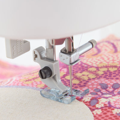 Prensatelas transparente de punta abierta SINGER® para máquinas de coser y bordar
