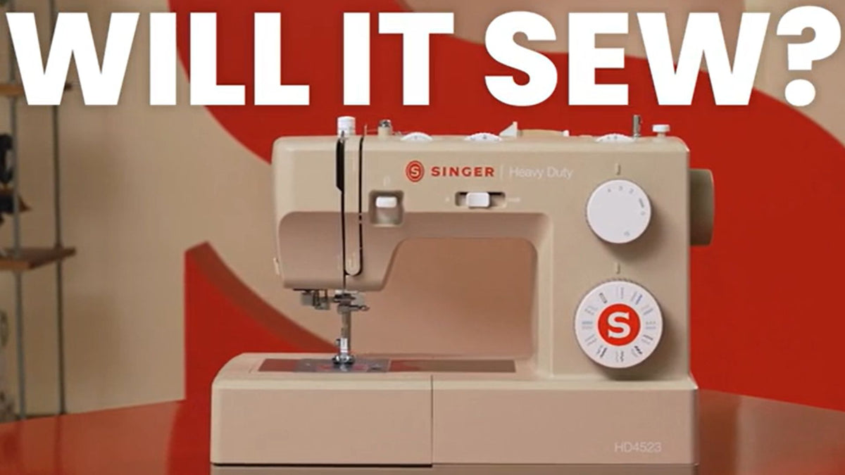 Witness the incredible power of the SINGER Heavy Duty Next Evolution sewing machine in action! 