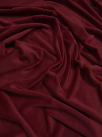 Tela Minky lisa de color burdeos, suave para bebé