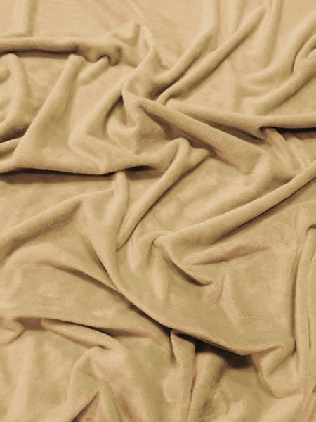 Camel Minky Solid Baby Soft Fabric