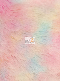 Tela Minky Shaggy Rainbow 4, suave como un peluche / Se vende por metros